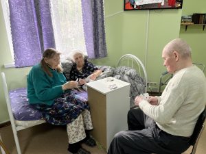 настольные игры, культурный досуг, общение, дом престарелых, Киевская область
